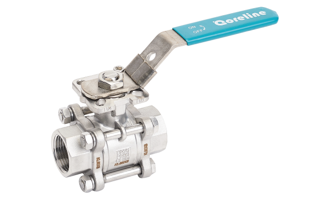 3pc ball valve with mounting pad