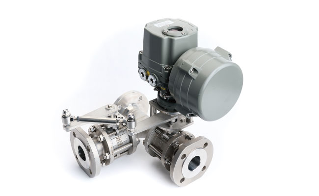 3pc heavy duty ball valve with direct mounting pad