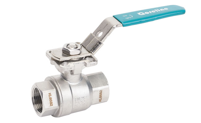 2pc threaded ball valve with mounting pad