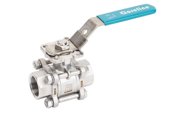 3pc ball valve with mounting pad